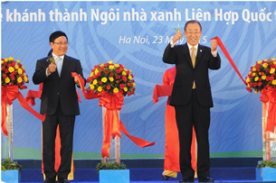 Khánh thành Ngôi nhà xanh Liên Hiệp Quốc do SolarBK cung cấp giải pháp năng lượng sạch