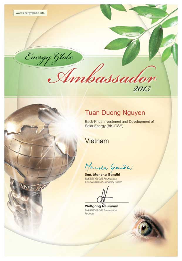 Global Energy Ambassador 2013