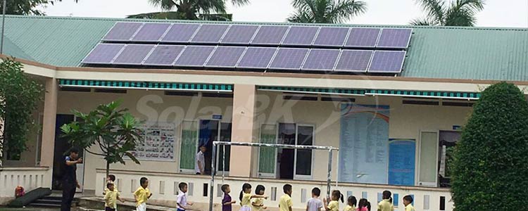 Dự án Điện Năng Lượng Mặt Trời TT Nuôi dạy Trẻ khuyết tật Võ Hồng Sơn