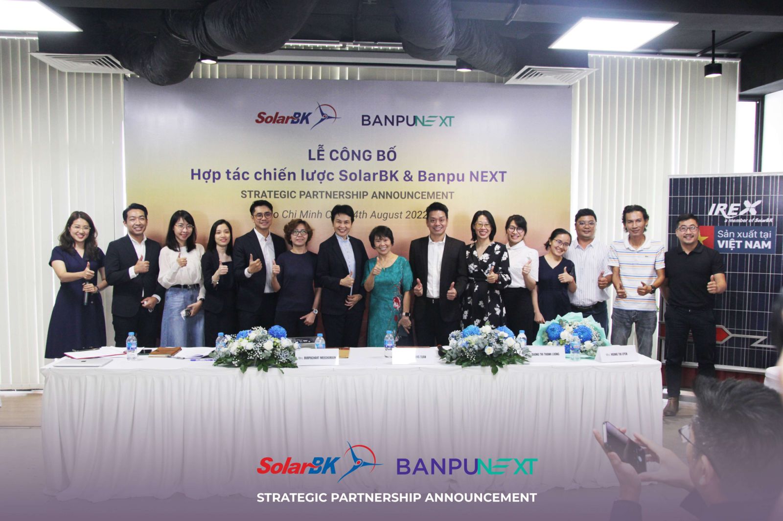 THÔNG CÁO BÁO CHÍ: SolarBK và BANPU NEXT thoả thuận đầu tư để thúc đẩy phát triển năng lượng sạch tại Việt Nam