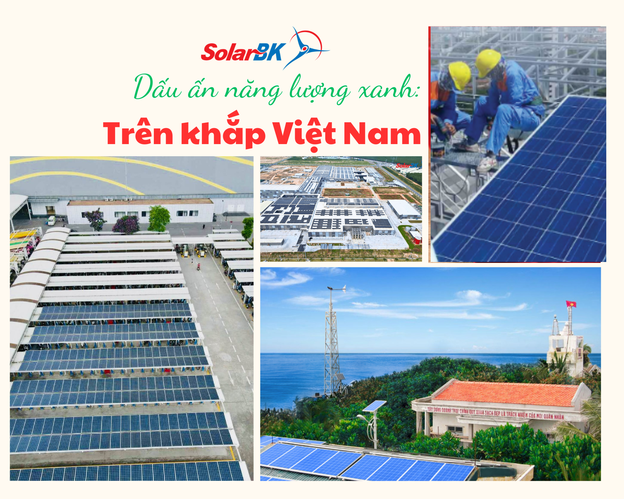 Dấu ấn năng lượng xanh trên khắp Việt Nam: Từ biển đảo đến đô thị và chuỗi sản xuất